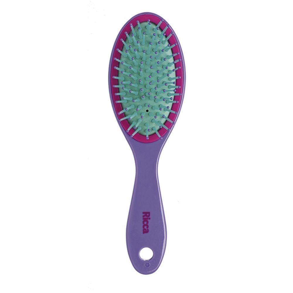 Escova De Cabelo Com Almofada Ricca Colors Oval Midi