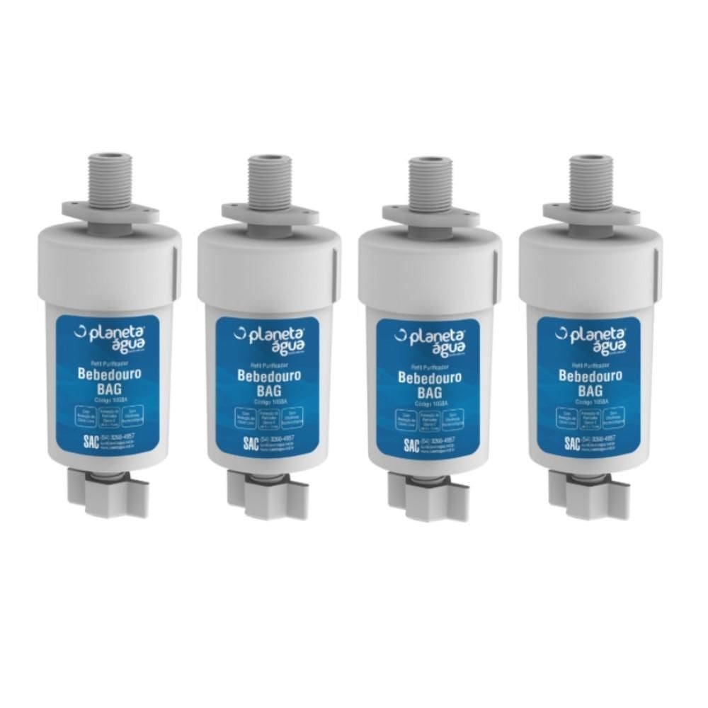 Kit 4 Refil Filtro Planeta Água Bag 1058A Compatível