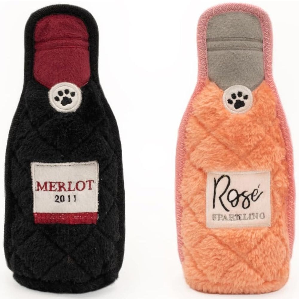 Pelucia Com Apito  Z-Stitch Happy Hour Crusherz Pack 2 ZippyPaws Para Cães - Merlot e Rosé