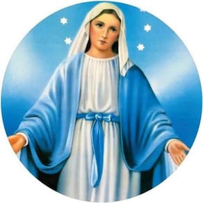 Capa de Estepe Ecosport Aircross  Nossa Senhora Fundo Azul