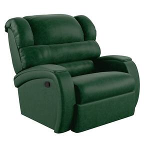 Poltrona do Papai Reclinável Napoli Manual Gatilho PU Verde Musgo FH1 - D`Rossi