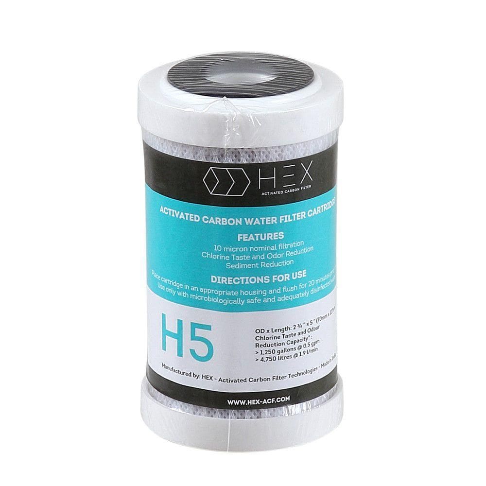 Refil Filtro Carbon Block 5 Hex H5 Carvão Ativado