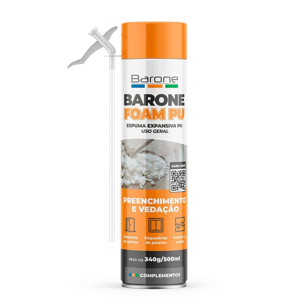 Baronefoam Espuma Pu Uso Geral Multi 500ml/340g Champanhe