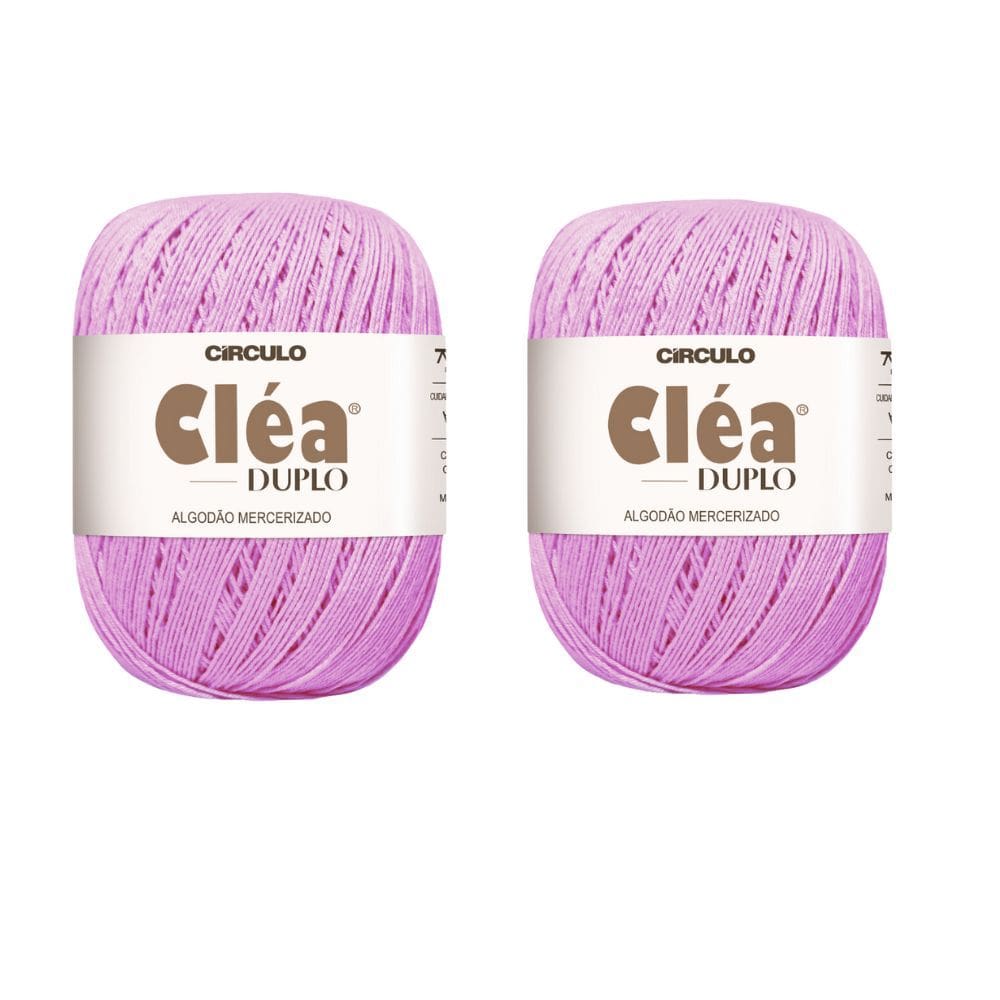 2 Fios Circulo Cléa Duplo 8/4 Com 100g Croche - Cor 3131 - Chiclete