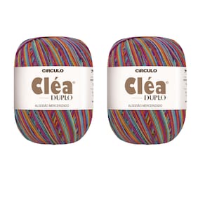 2 Fios Circulo Cléa Duplo 8/4 Com 100g Croche - Cor 9278 - Lhama