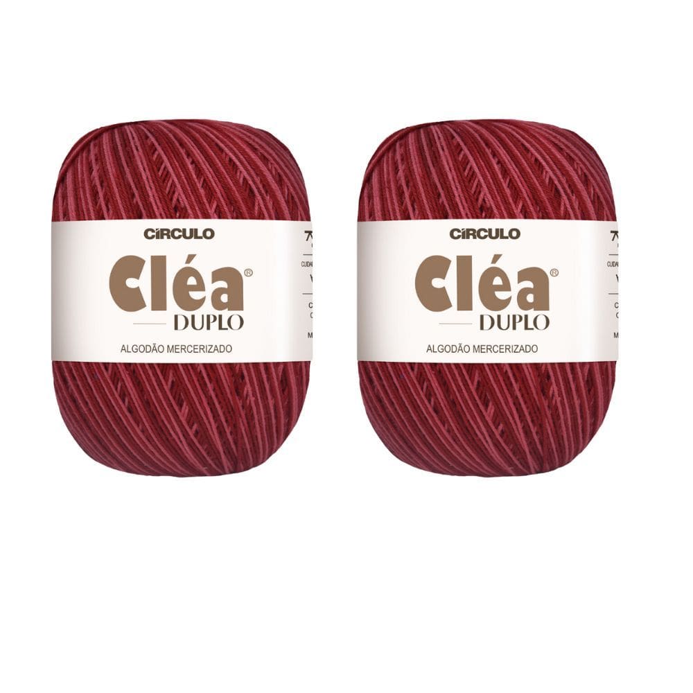2 Fios Circulo Cléa Duplo 8/4 Com 100g Croche - Cor 9153# - Cabaré