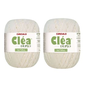 2 Fios Circulo Cléa Duplo 8/4 Com 100g Croche - Cor 20 Natural