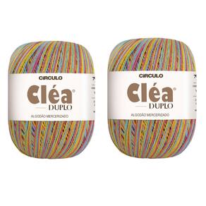 2 Fios Circulo Cléa Duplo 8/4 Com 100g Croche - Cor 9976# - Parque