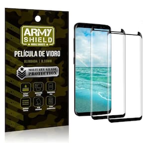 Kit 2 Películas Vidro Blindada 3D Full Cover Galaxy S8