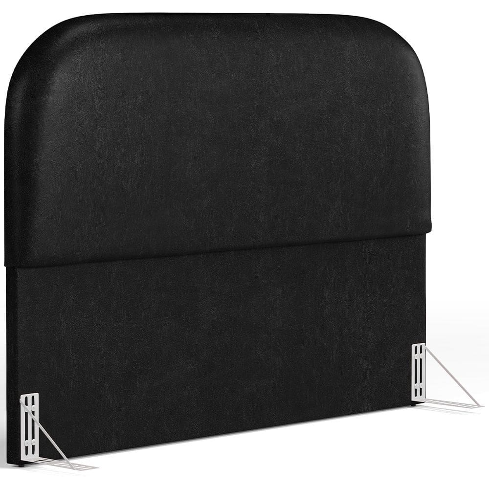 Cabeceira Cama Box Queen 160cm Orgânica Lanna W01 Couríssimo Preto - Lyam Decor