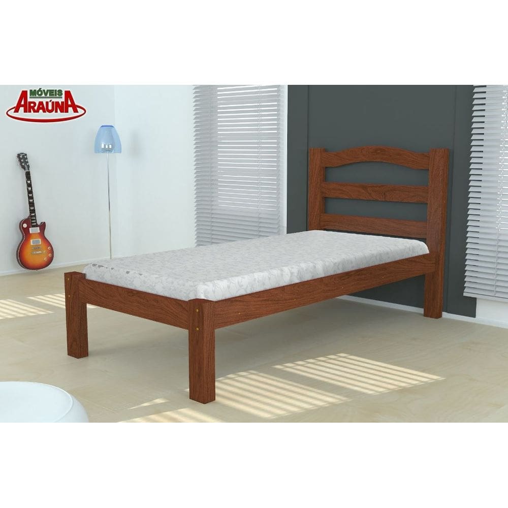 Cama Solteiro Robusta Amêndoa 88Cm Arauna