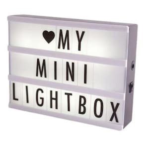 Luminaria Painel Letreiro Light Box A5 96 Letras/Números
