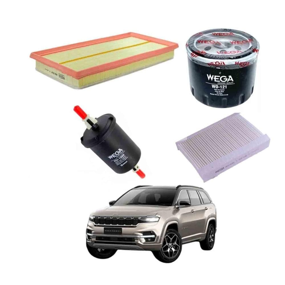 Kit Filtro Troca de Óleo Commander 1.3 2021 A 2024 WKL141
