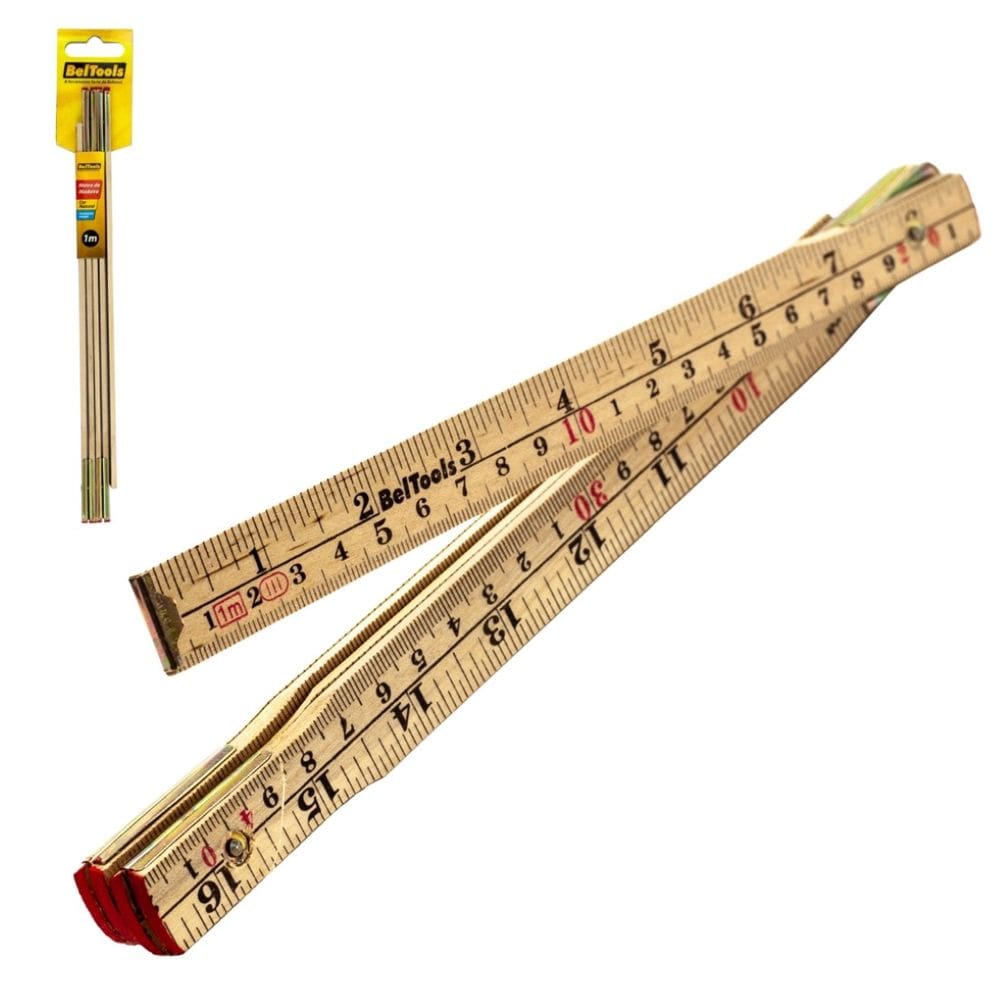 Metro de Madeira Simples Natural Beltools
