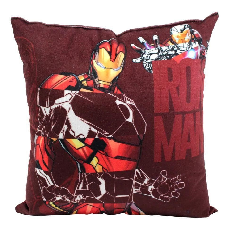 Almofada Veludo 25X25Cm Iron Man Produto Marvel Oficial
