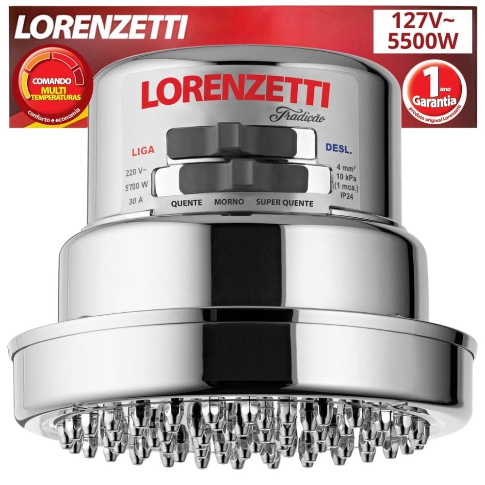 Chuveiro Tradição 5500w 127v Lorenzetti