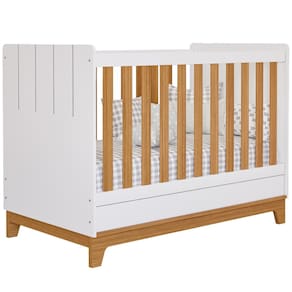 Berço Americano Mini Cama 2 em 1 Estilo Retrô 100% MDF