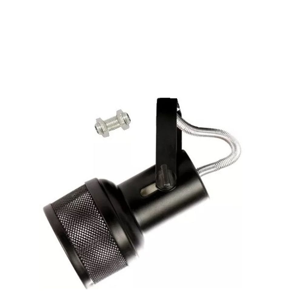 Spot Para Trilho Eletro Ou Perfilado Preto Kit 10 Unidades