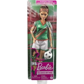 Barbie Profissoes Boneca Futebol Uniforme N.16 Mattel HCN18
