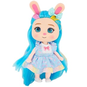 Boneca Coleçao ARCO-IRIS Coelho DM TOYS DMT6889 Azul
