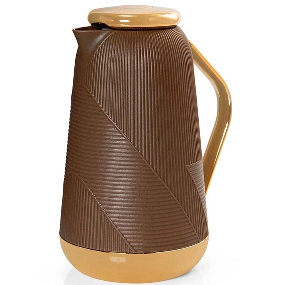 Garrafa Termica 1L Bari PLUS Marrom para CHA e Cafe Termopro
