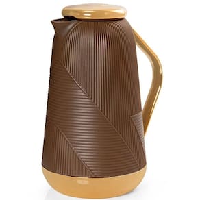 Garrafa Termica 1L Bari PLUS Marrom para CHA e Cafe Termopro