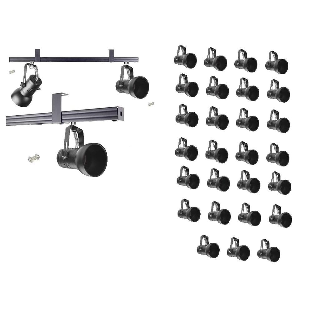 Kit 27 Spot Trilho Perfilado Eletro calha Par20 Bulbo OL7