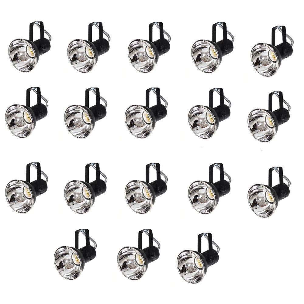 Kit 18 Spot Trilho Perfilado Eletro calha Par20 Bulbo OL5