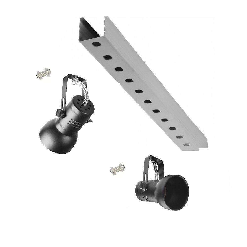 Kit 28 Spot Trilho Perfilado Eletro calha Par20 Bulbo OL7