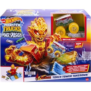 Hot Wheels Pista Monster TRUCK Arena Demoliçao APAGA Incendio Mattel HTP39