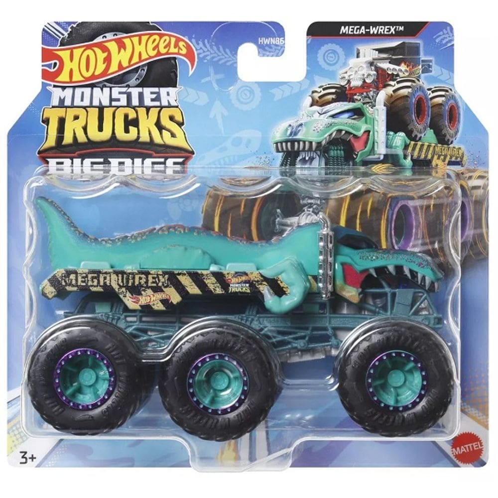 Hot Wheels Monster TRUCKS Caminhoes Reboque Mega WREX Mattel HWN86
