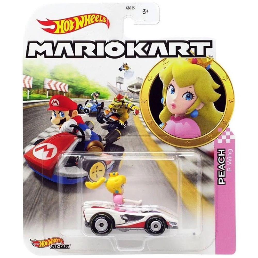 Hot Wheels Mario KART Princess P-WING Mattel GBG25