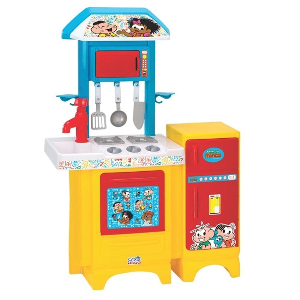 Cozinha Infantil Brinquedo Fogao Geladeira Turma da Monica