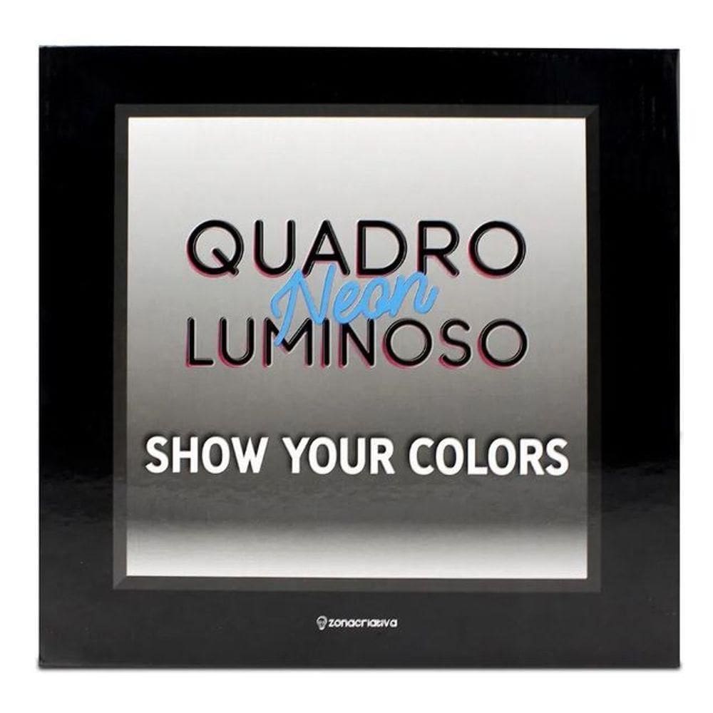Luminária Quadro Lousa C/3 Canetas Giz Neon