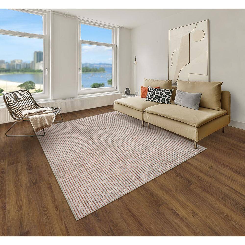 Tapete Para Sala Mariana Coral 1,50x2,00 São Carlos