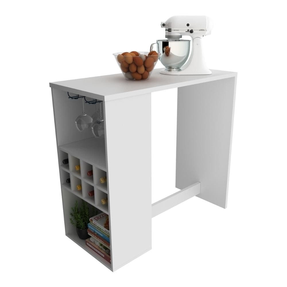 Bancada para Cozinha 110cm com Adega e Porta-taças Multimóveis CR20342