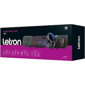 Combo Need Gamer Headset Mouse e Teclado LED Estereo Driver 40MM Letron