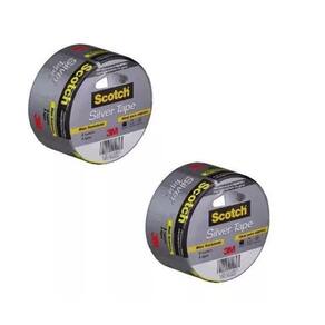 Kit 2 Fita Silver Tape 3M SCOTCH 45MM X 5M