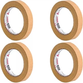 Kit 4 Fita Adesiva KRAFT Embalagem Papel Crepado 19MM X 50M