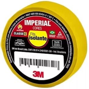 Fita Isolante 3M Imperial 18MM X 20M Amarela