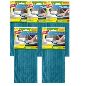Kit 5 Super Pano de Pia SCOTCH-BRITE Azul 3M
