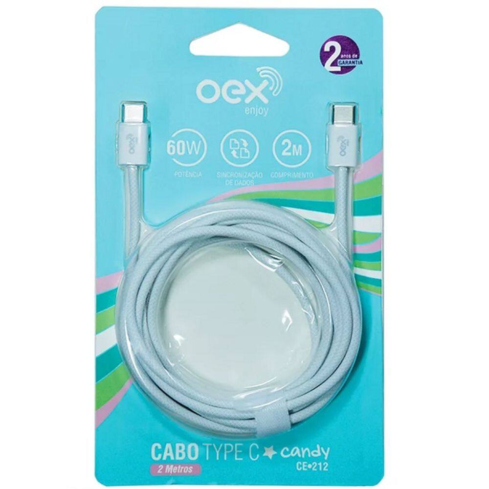 Cabo USB-C CANDY BR OEX CE212