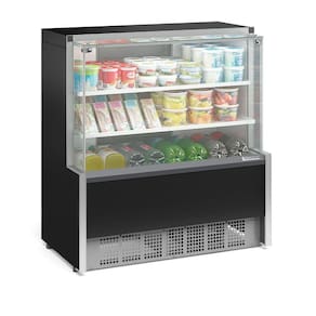 Balcão Refrigerado 2 Placas Frias Gpda110r Gelopar Aurora 2 Placa Fria 1,07mt Preto 110v