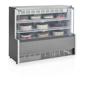 Vitrine Refrigerada Gpea140r Gelopar Aurora Confeitaria 1,40mt Tipo Inox 110v
