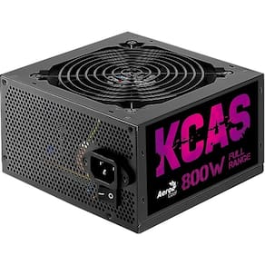 Fonte ATX sem Cabo 800W KCAS Preto Aerocool