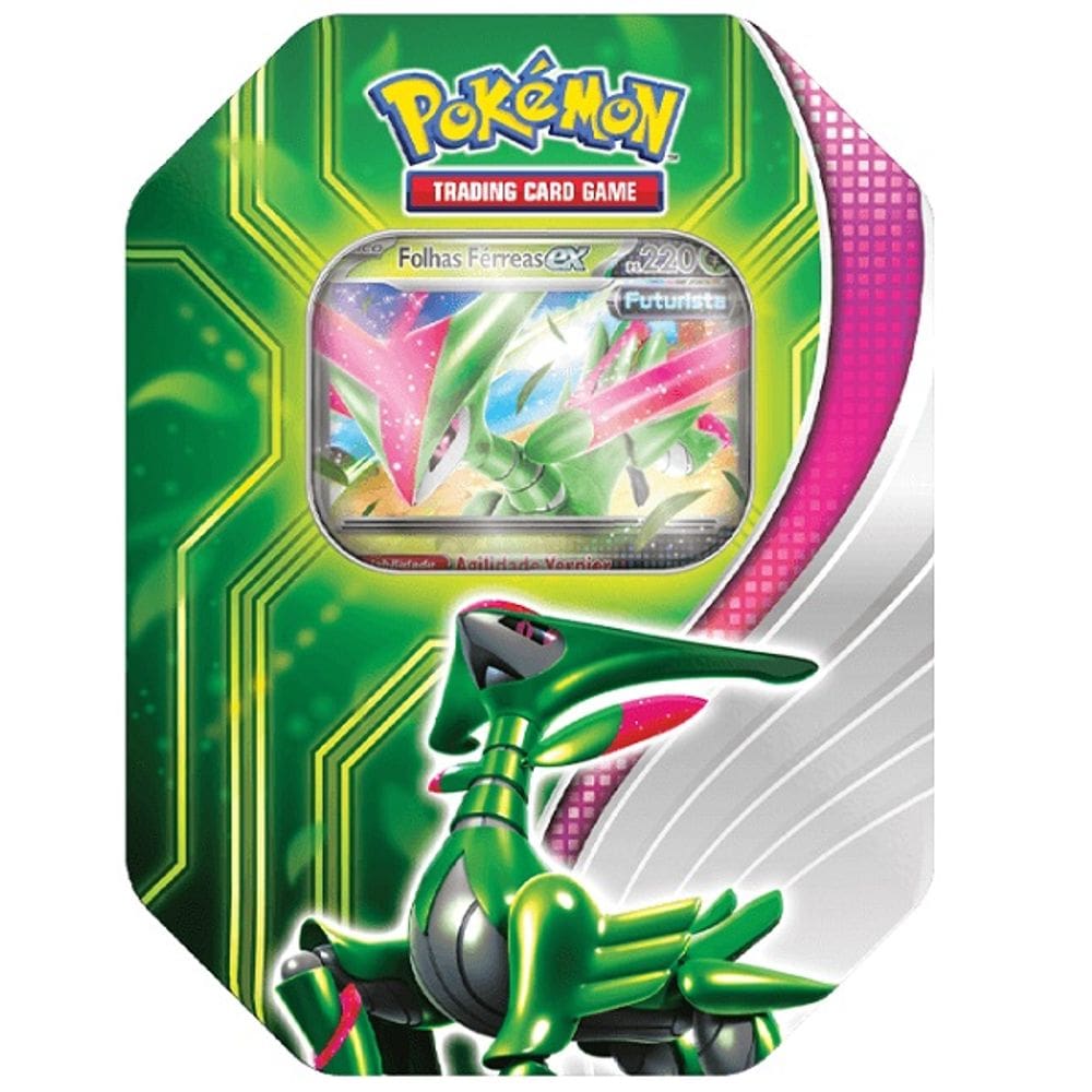 Pokemon Lata Batalha Paradoxal Folhas Ferreas EX Copag 34166