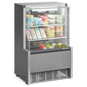 Vitrine Refrigerada Ar Forçado Aurora Gpfa075r Gelopar Aurora Refrigerada 0,74mt Inox 110v