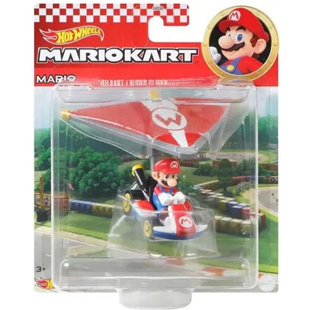 Hot Wheels Colecionavel Mario KART com Glider Mario Mattel GVD30
