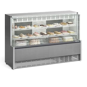 Vitrine Refrigerada Gpea175r Gelopar Aurora Confeitaria 1,73mt Tipo Inox 220v