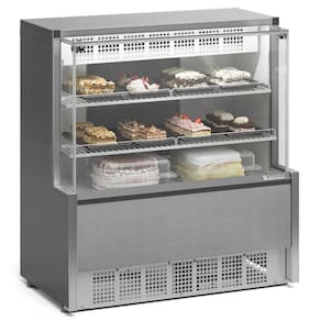 Vitrine Refrigerada Confeitaria Dupla Função Aurora Gpea110r Gelopar 1,06mt Inox 220v